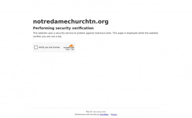 notredamechurchtn.org screenshot
