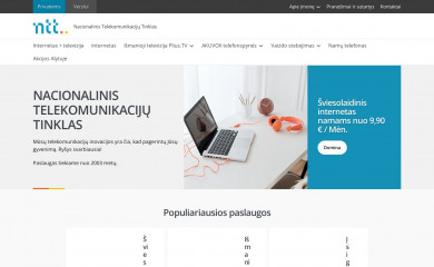 ntt.lt screenshot