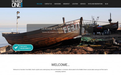 numberonebandb.co.uk screenshot
