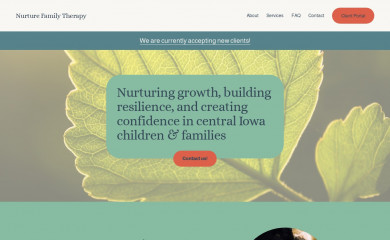 nurturefamilytherapy.com screenshot