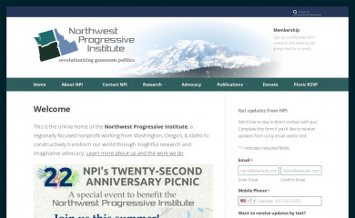 nwprogressive.org screenshot