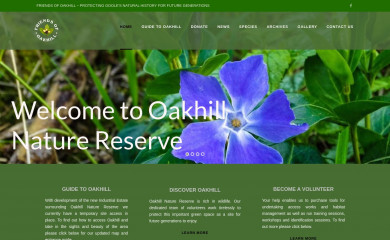 oakhillnature.org screenshot