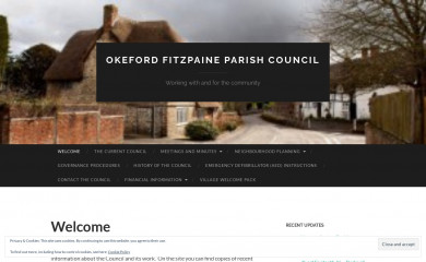 okefordfitzpaine-pc.gov.uk screenshot