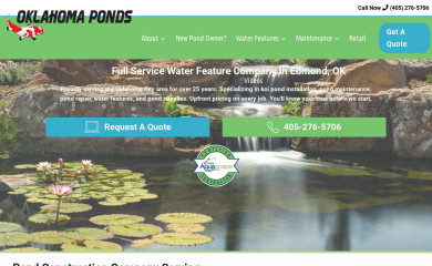 oklahomaponds.com screenshot