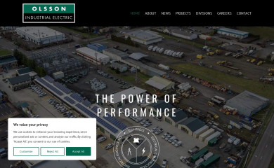 olssonelec.com screenshot