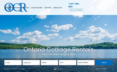 ontariocottagerentals.com screenshot