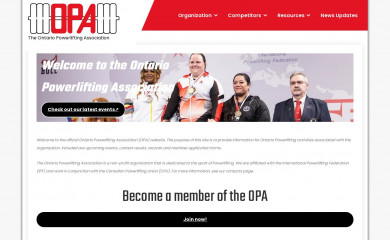 ontariopowerlifting.org screenshot