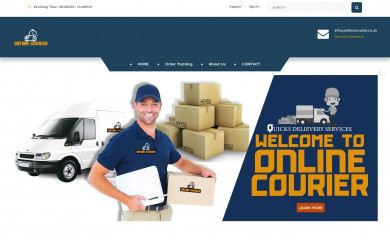 ontimecourier.co.uk screenshot