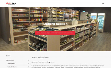 opberg-rekken.nl screenshot
