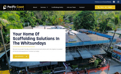 pacificcoastscaffold.com.au screenshot