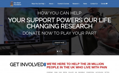 painrelieffoundation.org.uk screenshot