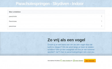 parachutespringen.com screenshot