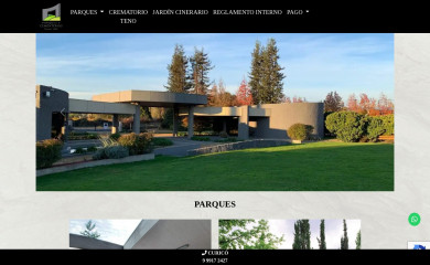 parquesycementerios.cl screenshot