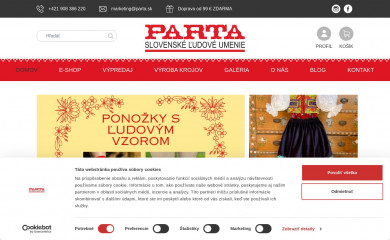 parta.sk screenshot