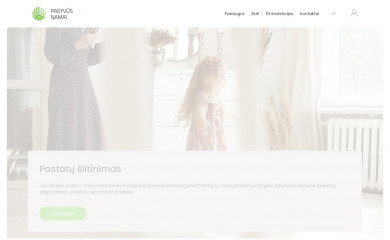 pasyvusnamai.lt screenshot