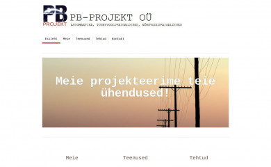 pb-projekt.ee screenshot