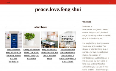 peacelovefengshui.com screenshot