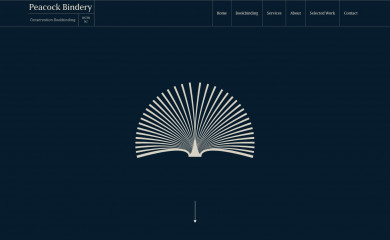 peacockbindery.co.nz screenshot
