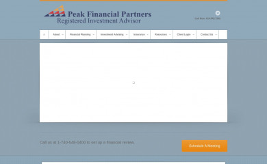 peakfinancialpartners.com screenshot