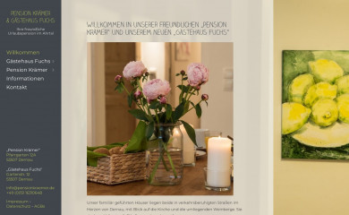 pensionkraemer.de screenshot