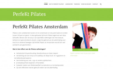 perfektpilates.nl screenshot