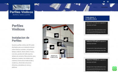 perfilesvinilicos.mx screenshot
