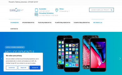 phonefix.lt screenshot