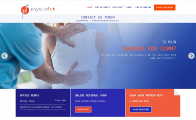 physiofitsolutions.com.au screenshot
