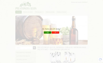 pilstomasalus.lt screenshot