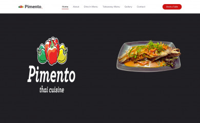pimentothaicuisine.com.au screenshot
