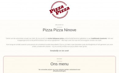 pizzaninove.be screenshot