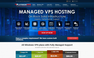 platinumvps.com screenshot