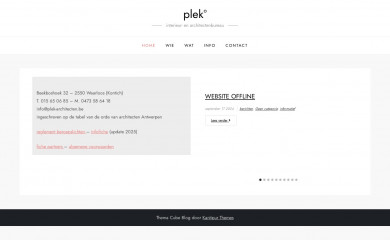 plek-architecten.be screenshot