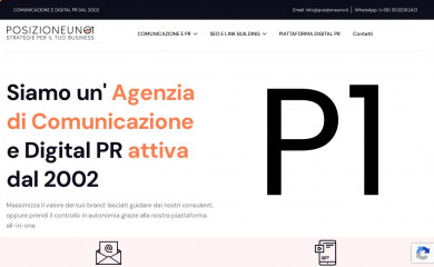 posizioneuno.it screenshot