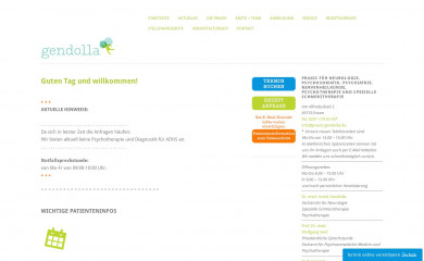 praxis-gendolla.de screenshot