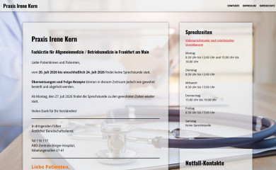 praxis-kern.com screenshot