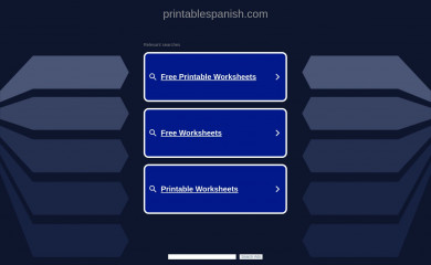 printablespanish.com screenshot