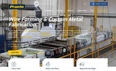 prontoproducts.com screenshot