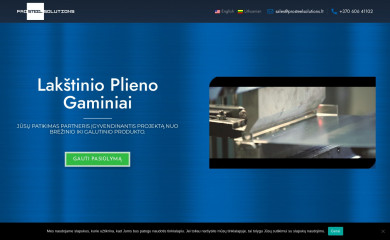prosteelsolutions.lt screenshot