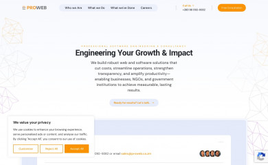 proweb.co.zm screenshot