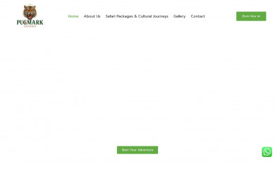 pugmarksafaris.com.au screenshot