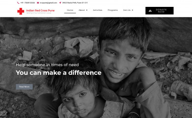 puneredcross.org screenshot