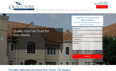 quality1roofing.com screenshot