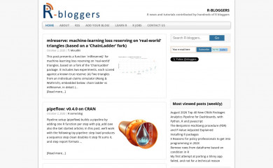 r-bloggers.com screenshot