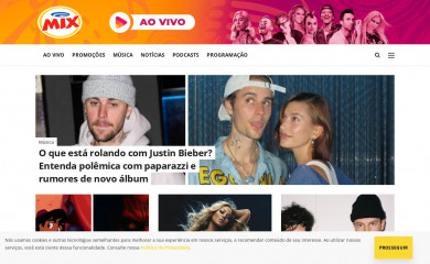 radiomixfm.com.br screenshot