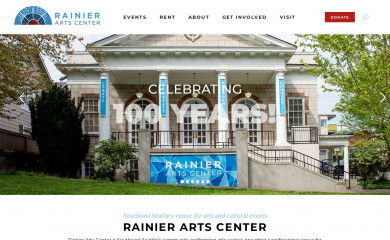 rainierartscenter.org screenshot