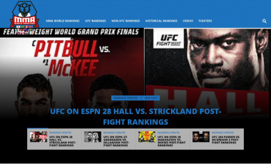 rankingmma.com screenshot