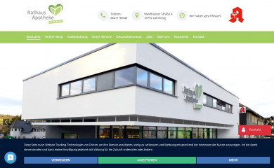 rathaus-apotheke-loehnberg.de screenshot