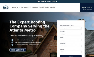 rcbroof.com screenshot