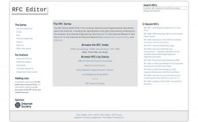 rfc-editor.org screenshot